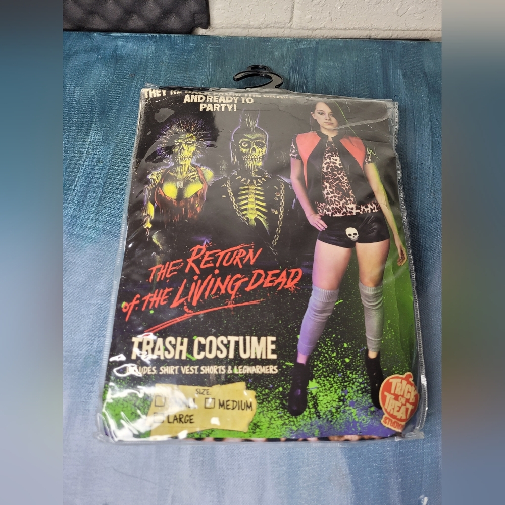 Return of the Living Dead Trash Halloween Adult Costume Size Medium New